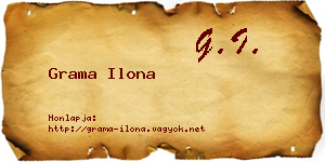 Grama Ilona névjegykártya